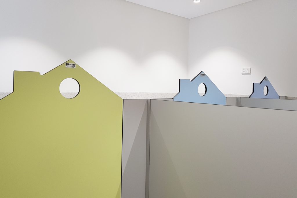 AQUALOO is Australia's Specialist in Commercial Toilet and Shower Partitions / Cubicles l Compact Laminate Lockers & Seating l Integrated Paneling System l Washroom Accessories