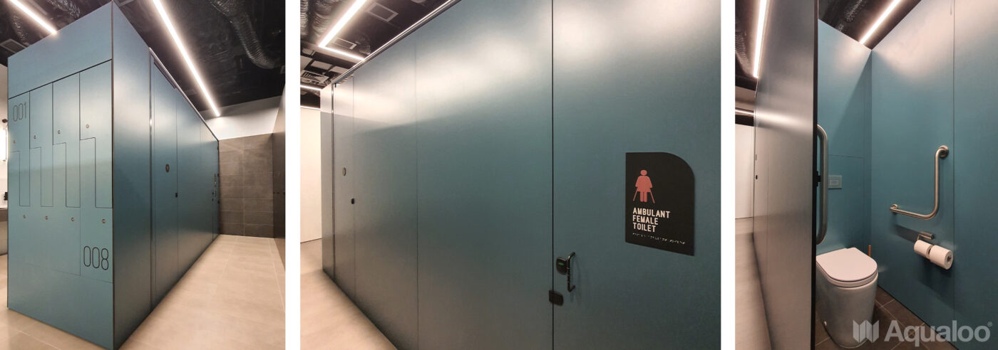 AQUALOO is Australia's Specialist in Commercial Toilet and Shower Partitions / Cubicles l Compact Laminate Lockers & Seating l Integrated Paneling System l Washroom Accessories