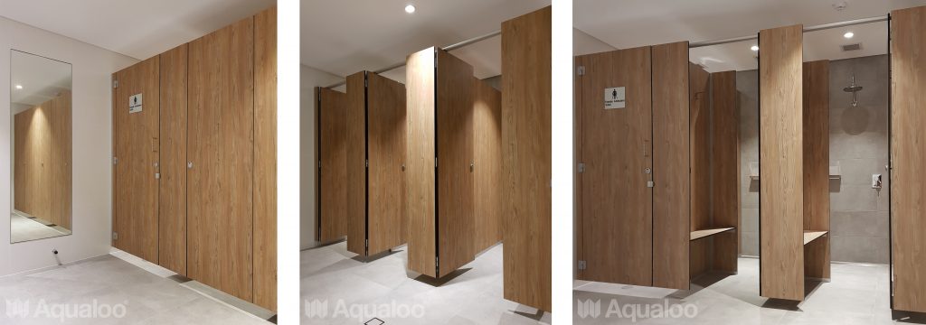 AQUALOO is Australia's Specialist in Commercial Toilet and Shower Partitions / Cubicles l Compact Laminate Lockers & Seating l Integrated Paneling System l Washroom Accessories