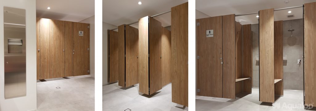 AQUALOO is Australia's Specialist in Commercial Toilet and Shower Partitions / Cubicles l Compact Laminate Lockers & Seating l Integrated Paneling System l Washroom Accessories