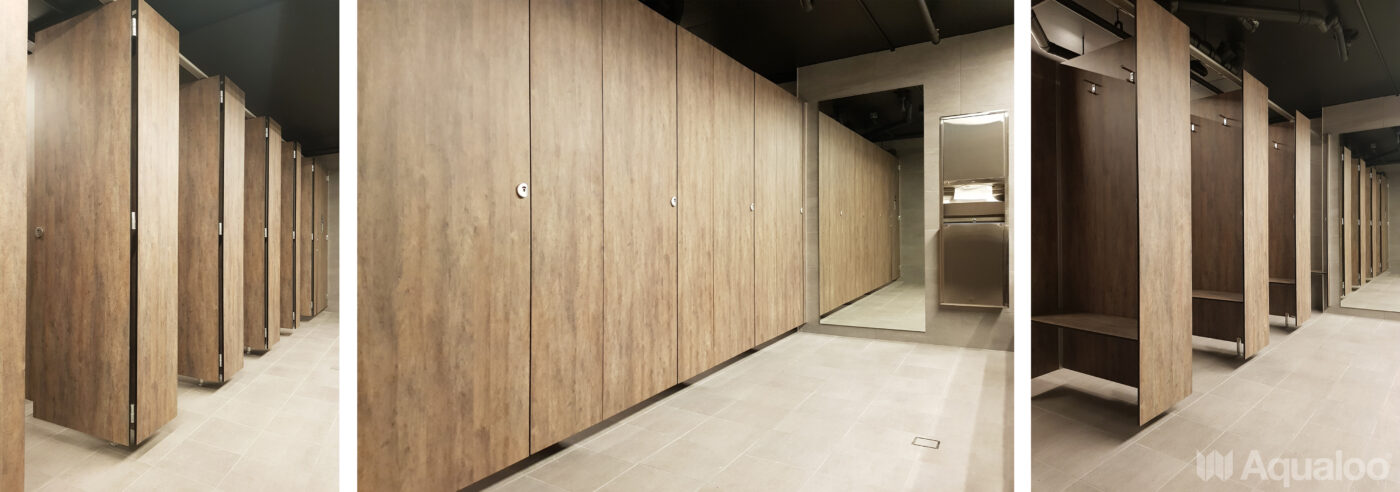 AQUALOO is Australia's Specialist in Commercial Toilet and Shower Partitions / Cubicles l Compact Laminate Lockers & Seating l Integrated Paneling System l Washroom Accessories