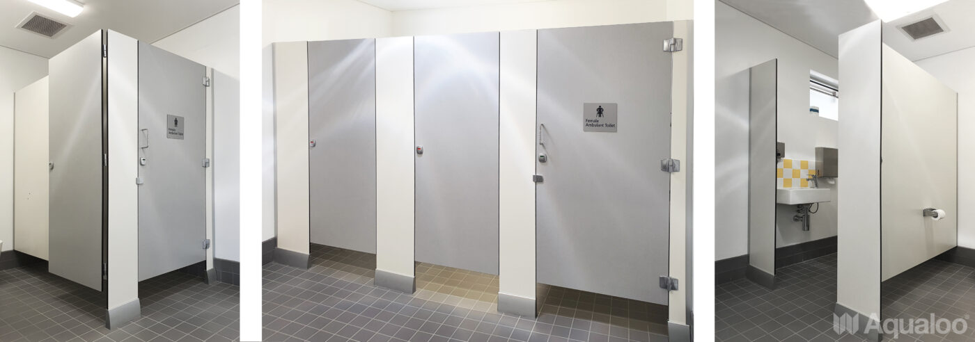 AQUALOO is Australia's Specialist in Commercial Toilet and Shower Partitions / Cubicles l Compact Laminate Lockers & Seating l Integrated Paneling System l Washroom Accessories