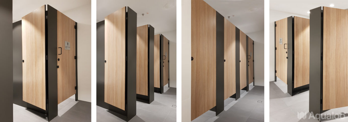 AQUALOO is Australia's Specialist in Commercial Toilet and Shower Partitions / Cubicles l Compact Laminate Lockers & Seating l Integrated Paneling System l Washroom Accessories