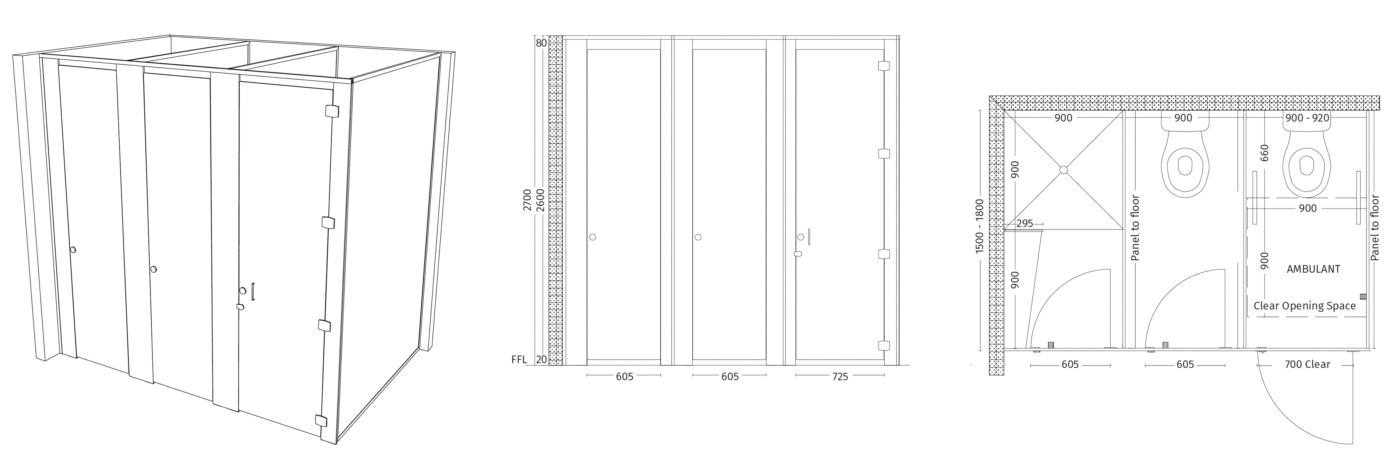 AQUALOO is Australia's Specialist in Commercial Toilet and Shower Partitions / Cubicles l Compact Laminate Lockers & Seating l Integrated Paneling System l Washroom Accessories