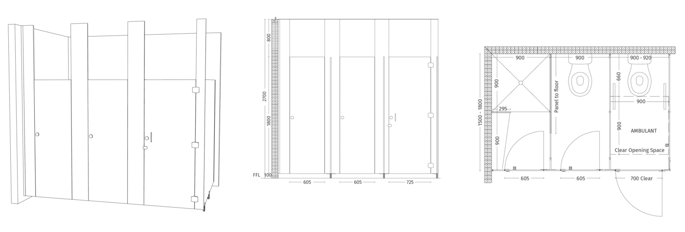 AQUALOO is Australia's Specialist in Commercial Toilet and Shower Partitions / Cubicles l Compact Laminate Lockers & Seating l Integrated Paneling System l Washroom Accessories