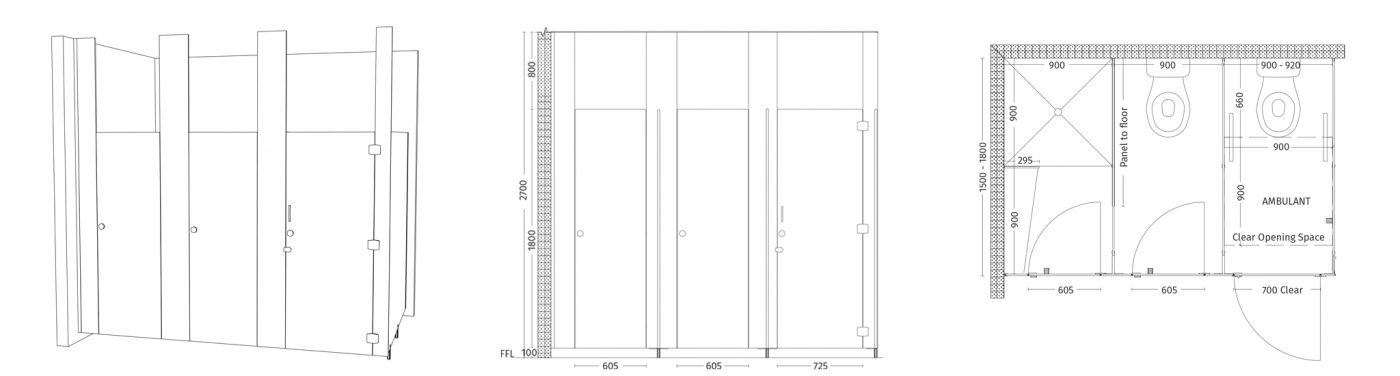 AQUALOO is Australia's Specialist in Commercial Toilet and Shower Partitions / Cubicles l Compact Laminate Lockers & Seating l Integrated Paneling System l Washroom Accessories