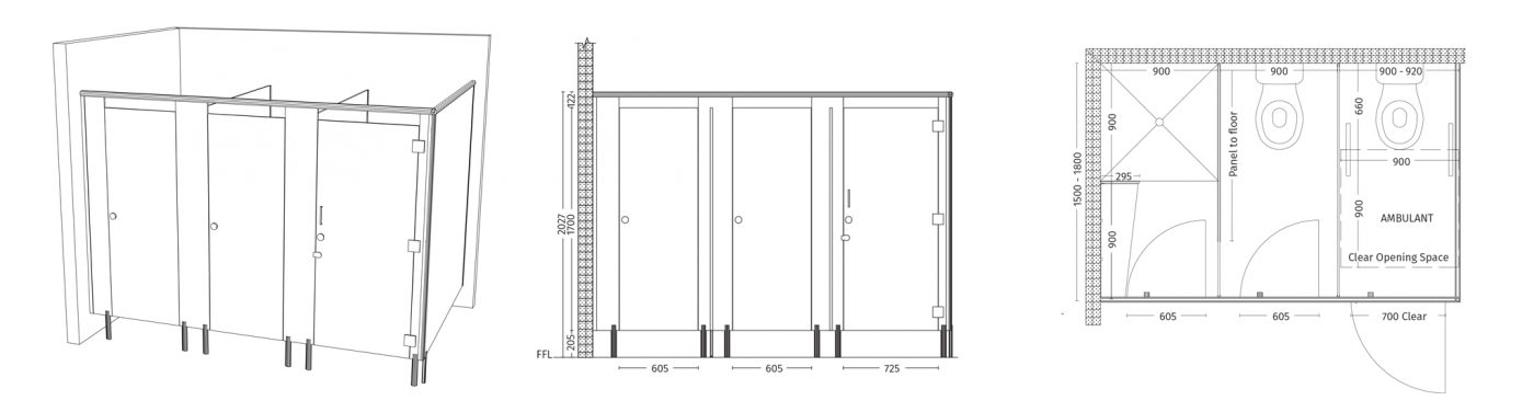 AQUALOO is Australia's Specialist in Commercial Toilet and Shower Partitions / Cubicles l Compact Laminate Lockers & Seating l Integrated Paneling System l Washroom Accessories