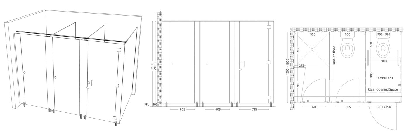 AQUALOO is Australia's Specialist in Commercial Toilet and Shower Partitions / Cubicles l Compact Laminate Lockers & Seating l Integrated Paneling System l Washroom Accessories