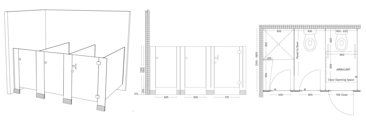 AQUALOO is Australia's Specialist in Commercial Toilet and Shower Partitions / Cubicles l Compact Laminate Lockers & Seating l Integrated Paneling System l Washroom Accessories