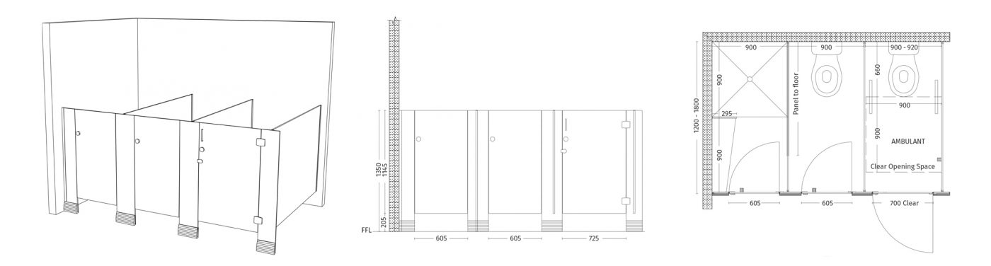 AQUALOO is Australia's Specialist in Commercial Toilet and Shower Partitions / Cubicles l Compact Laminate Lockers & Seating l Integrated Paneling System l Washroom Accessories