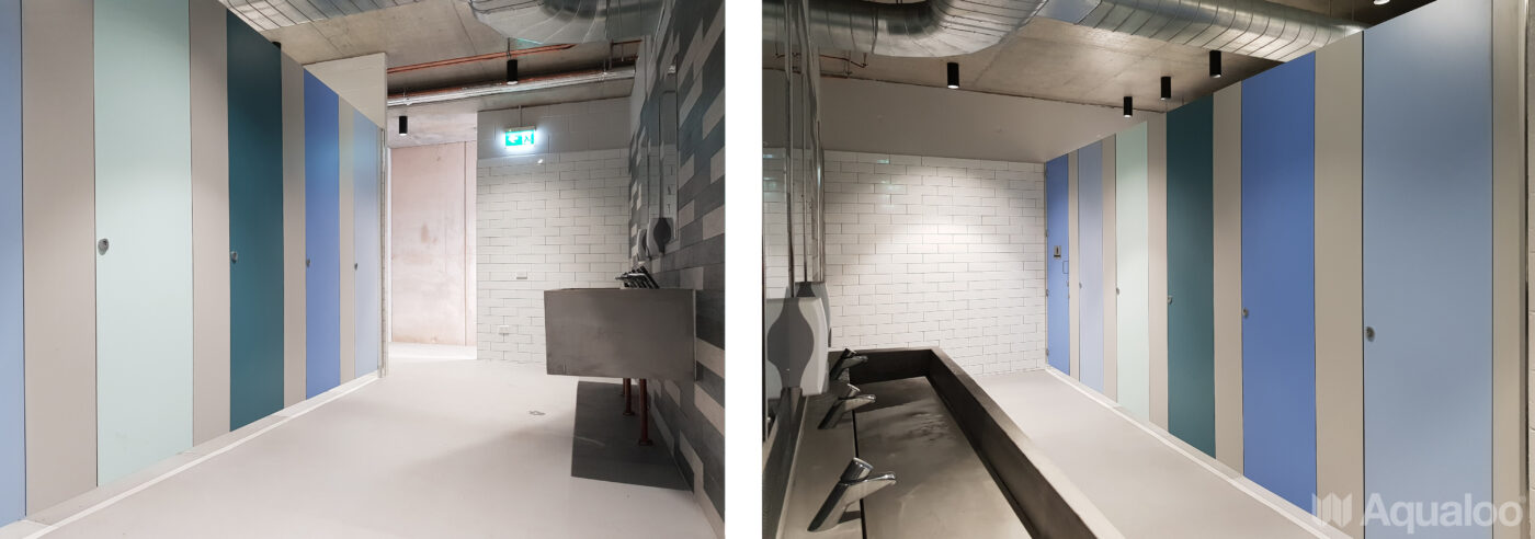 AQUALOO is Australia's Specialist in Commercial Toilet and Shower Partitions / Cubicles l Compact Laminate Lockers & Seating l Integrated Paneling System l Washroom Accessories