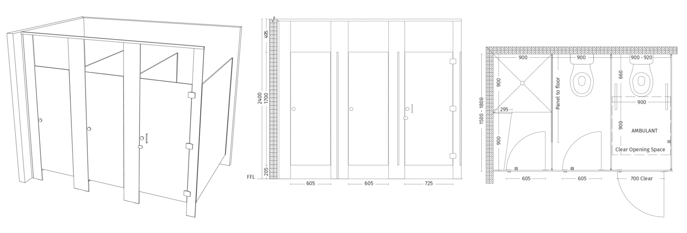 AQUALOO is Australia's Specialist in Commercial Toilet and Shower Partitions / Cubicles l Compact Laminate Lockers & Seating l Integrated Paneling System l Washroom Accessories