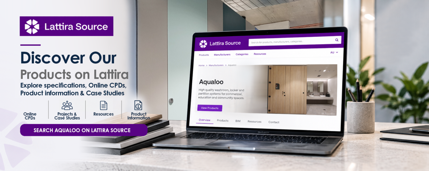 AQUALOO is Australia's Specialist in Commercial Toilet and Shower Partitions / Cubicles l Compact Laminate Lockers & Seating l Integrated Paneling System l Washroom Accessories